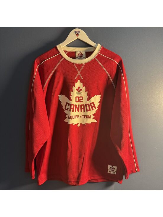 Roots Other - Roots 2002 Salt Lake City Olympics Team Canada Jersey Small Made in Canada Y2K